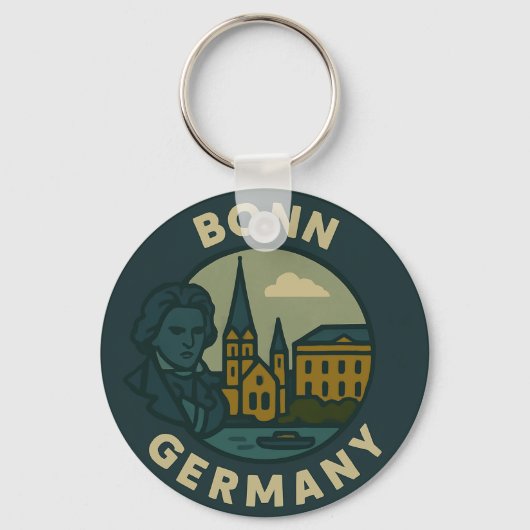 Bonn Germany City Art キーホルダー (正面)