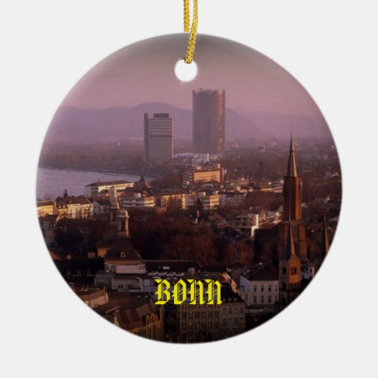 Bonn Germany Scenic Christmas Ornament セラミックオーナメント (正面)