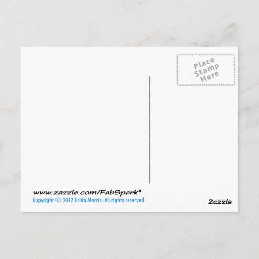 BONNEのチャンスのフランスのな旗の魚のおもしろいな漫画 ポストカード (裏面)