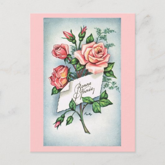 Bonne Anneeのフランスのな年賀状 シーズンポストカード (正面)