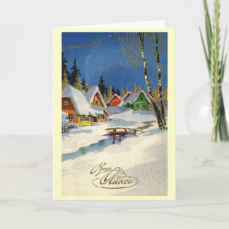 Bonne Anneeの新年のフランス人の1933年のヴィンテージ シーズンカード