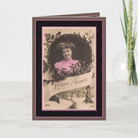 Bonne Annee -明けましておめでとうのヴィンテージカード シーズンカード (正面)