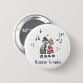 Bonne Annee 缶バッジ (正面&裏面)
