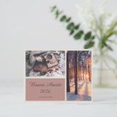 Bonne Année 2026 Elegant New Year Card シーズンカード (スタンド正面)