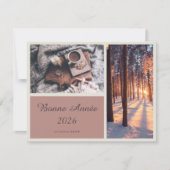Bonne Année 2026 Elegant New Year Card シーズンカード (正面)