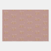 Bonne Année 2026 Elegant Wrapping Paper ラッピングペーパーシート (正面)