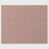 Bonne Année 2026 Elegant Wrapping Paper ラッピングペーパー (フラット)