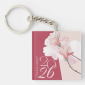 Bonne Année 2026 Floral Keychain キーホルダー (正面)