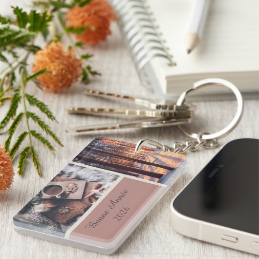 Bonne Année 2026 Personalized Acrylic Keychain キーホルダー (正面右)