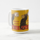 Bonne Annee Happy New Year Le Chat Noir コーヒーマグカップ (正面左)