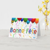 Bonne Fête カード (黄色い花)