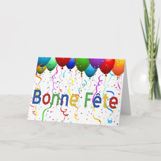 Bonne Fête カード (正面)