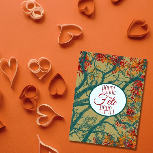 Bonne fête des pères ! La valeur des arbres カード