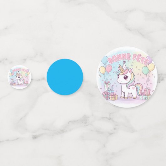 bonne fête licorne  コンフェッティ (裏面)