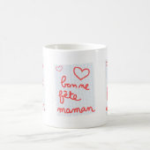 Bonne fête Maman コーヒーマグカップ (中央)