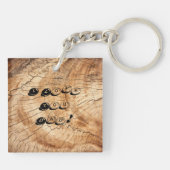 Bonne fête papa! Bois キーホルダー (裏面)