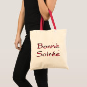 Bonne Soireeフランスのトートバッグ トートバッグ (正面(商品))