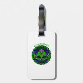 Bonner Scottish Tartan Celtic Thistle ラゲッジタグ (裏面縦)