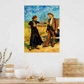 Bonnie and Clyde Fooling Around 1934 AI Painting ポスター (キッチン)