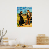 Bonnie and Clyde Fooling Around 1934 AI Painting ポスター (キッチン)