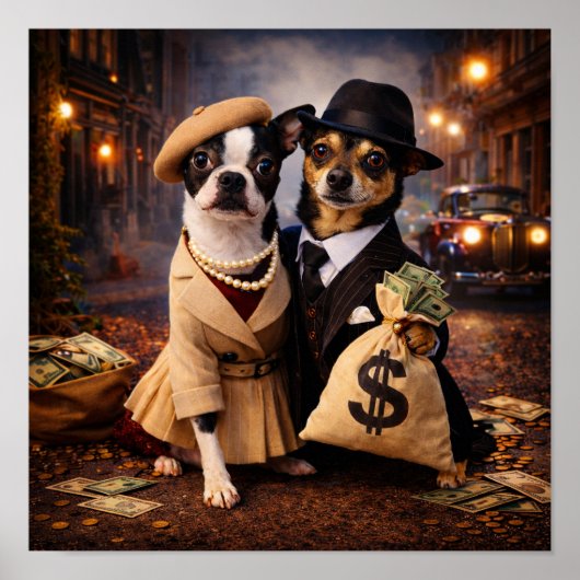 "Bonnie & Clyde" ポスター (正面)