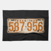 Bonnie & Clyde License Plate キッチンタオル (横)
