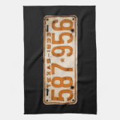 Bonnie & Clyde License Plate キッチンタオル (縦)