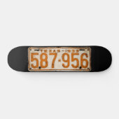 Bonnie & Clyde License Plate スケートボード (横)