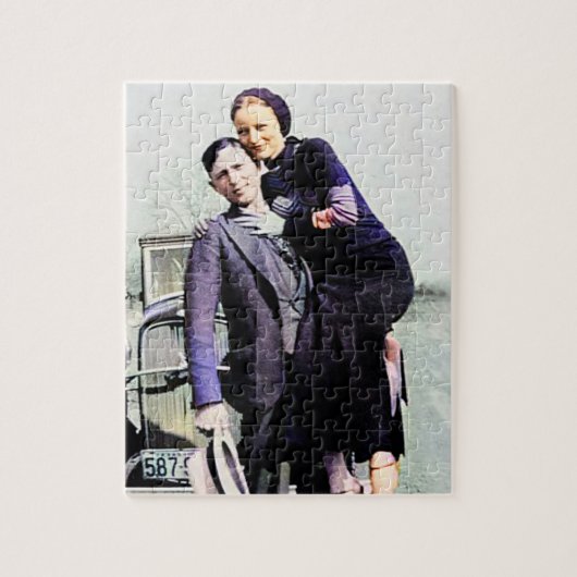 Bonnie & Clyde The Barrow Gang Color Redux ジグソーパズル (縦)