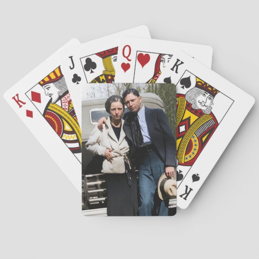 Bonnie Parker and Clyde Barrow 1933  トランプ (裏面)