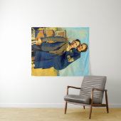 Bonnie Parker Clyde Barrow 1933 Faux Painting タペストリー (インサイチュ(横))