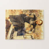 Bonnie Parker Smoking A Cigar 1933 AI Painting ジグソーパズル (横)