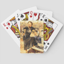 Bonnie Parker Smoking A Cigar 1933 AI Painting トランプ