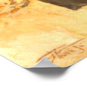 Bonnie Parker Smoking A Cigar 1933 AI Painting ポスター (角)