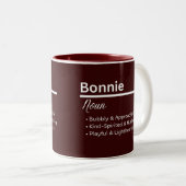 Bonnie Personalized Name Coffee Mug ツートーンマグカップ (正面右)
