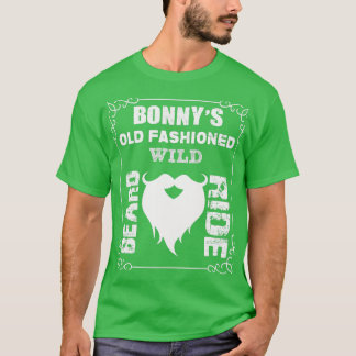 Bonnyx27s古いファッションドひげ乗り Tシャツ