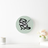 BONOBO – チンパンジー – 保護 – アフリカ ラウンド壁時計 (ホーム)