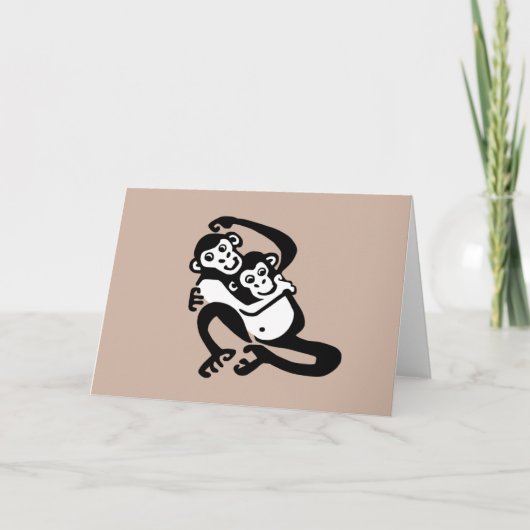 BONOBO – チンパンジー – 野生生物 – 霊長類 カード (正面)