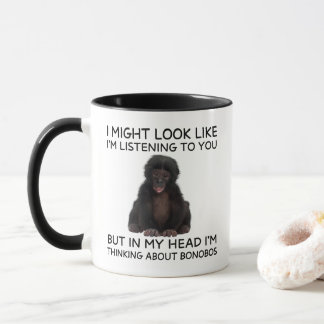 Bonobo Mug Funny Thinking Ape マグカップ