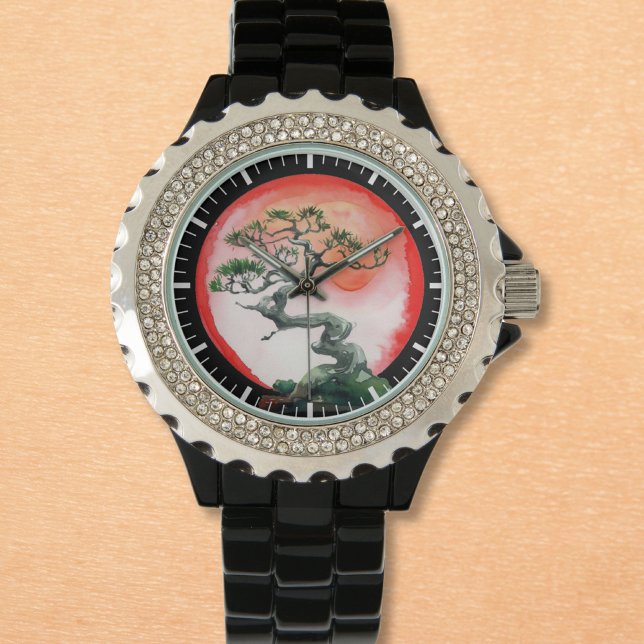 Bonsai at Sunset 腕時計 (クリエイターアップロード済み)