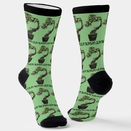 Bonsai guy funny quote for bonsai lovers socks ソックス (傾斜あり)