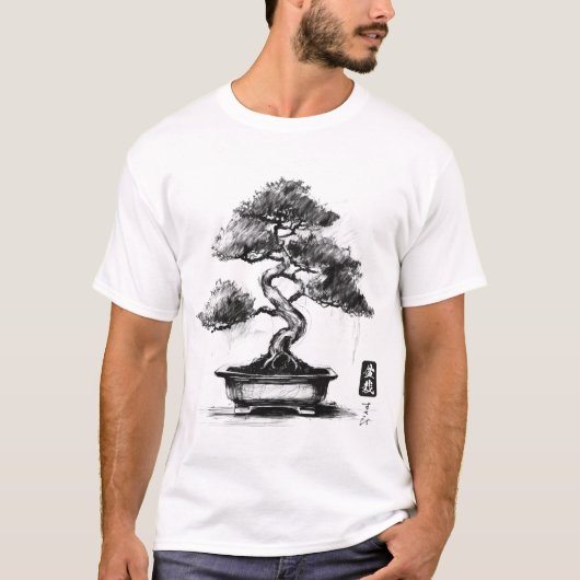 bonsai-sketch tシャツ (正面)
