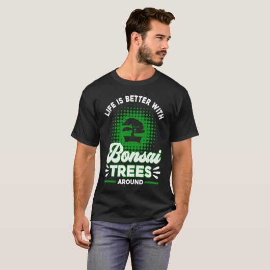 Bonsai Tree Owner  With Bonsai Trees Tシャツ (正面フル)