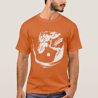Bonsai Tree Yin Yang Japan Buddha Yoga Meditation Tシャツ