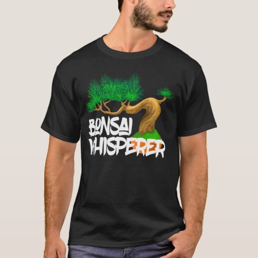 Bonsai Whisperer Hobby Gardener Asian Tree Bonsai Tシャツ (正面)