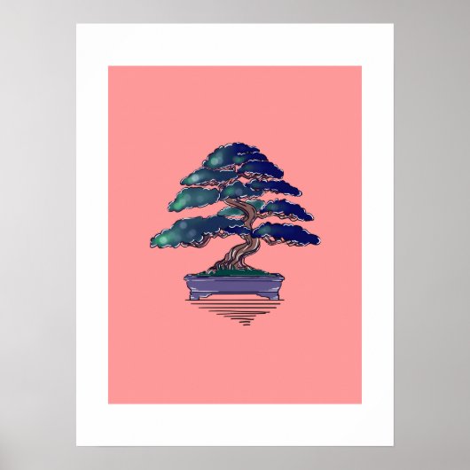 Bonsai Zen Minimal ポスター (正面)