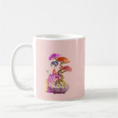 Bonsaïs géants, jeune filles zen コーヒーマグカップ (左)