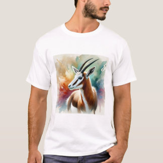 Bontebok in watercolor 220924AREF116 - Watercolor Tシャツ