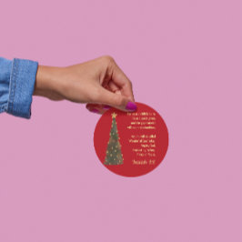 Bonus: Christmas Sticker Isaiah 9:6 ラウンドシール