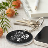 Bonus Dad Fathers Day Gift from Stepdad for Daught キーホルダー (正面右)